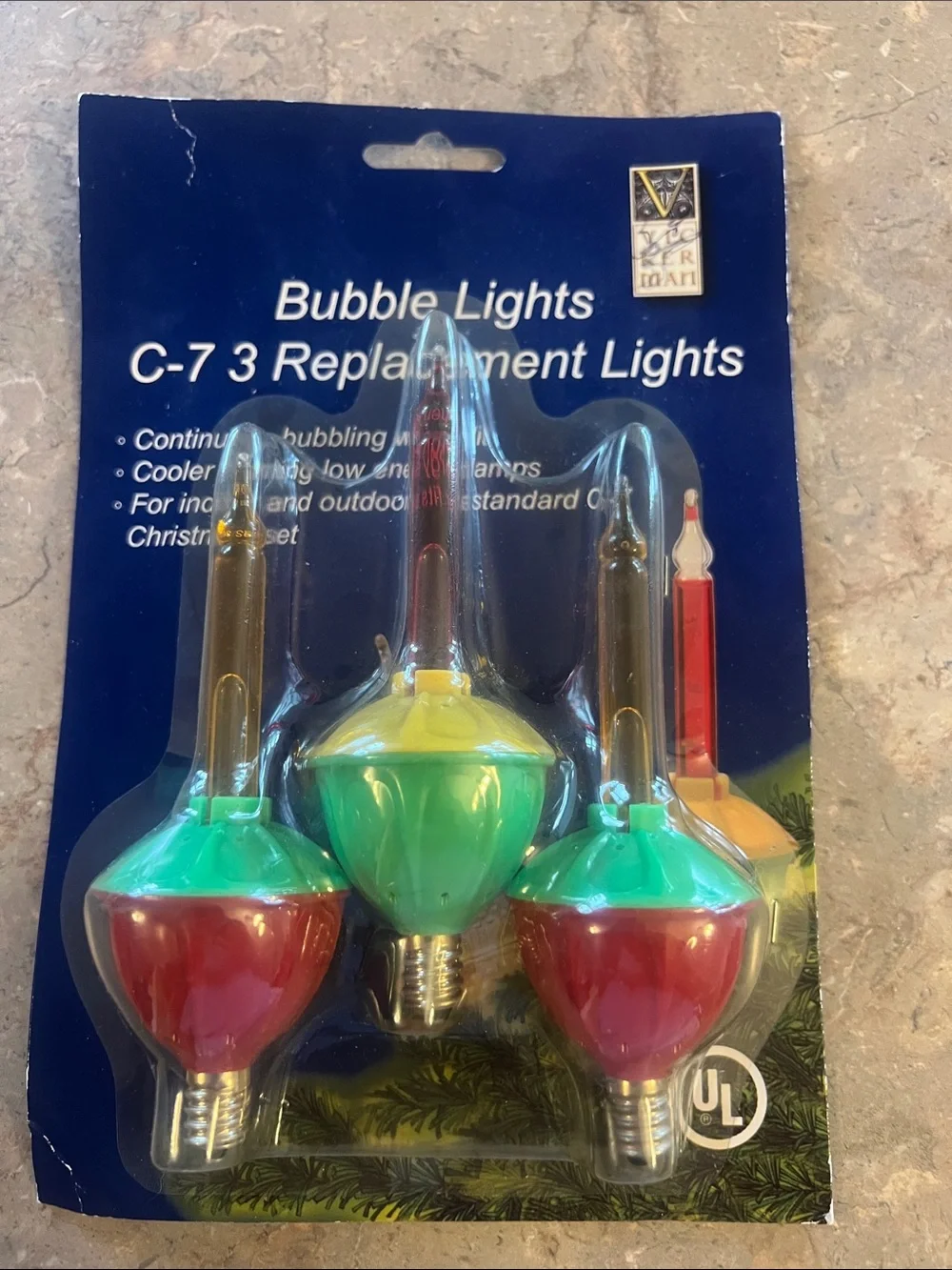 Vintage set of three colorful bubble replacement